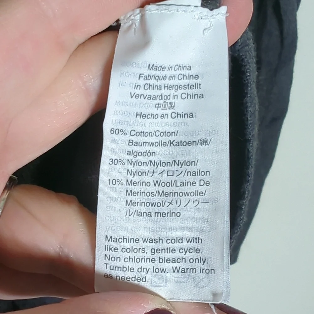 J. Crew size tag